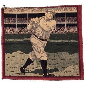 Babe Ruth Tapestry Wall Hanging Sports Decor Baseball‎ Memorabilia
